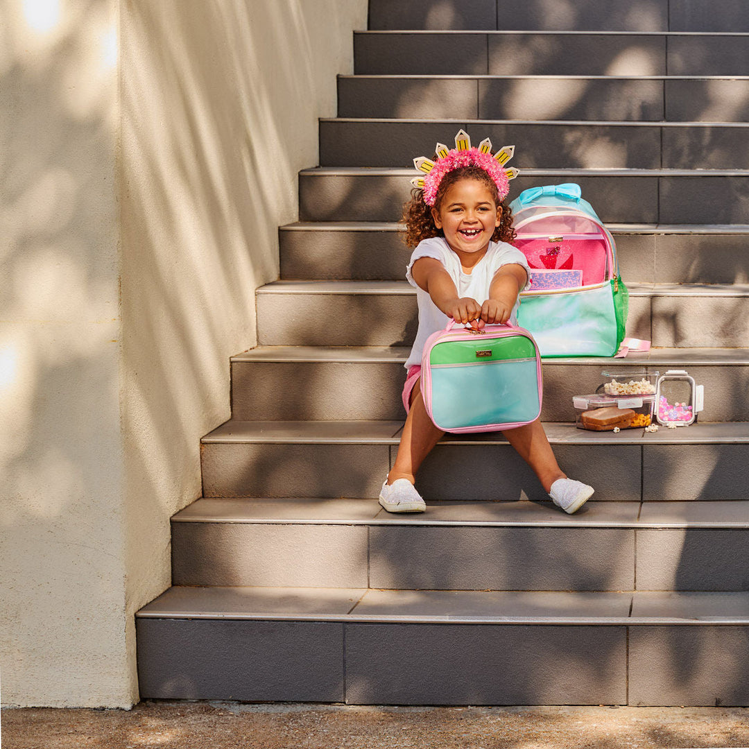 Colorblock Jelly Insulated Anti-Microbial Lunch Box