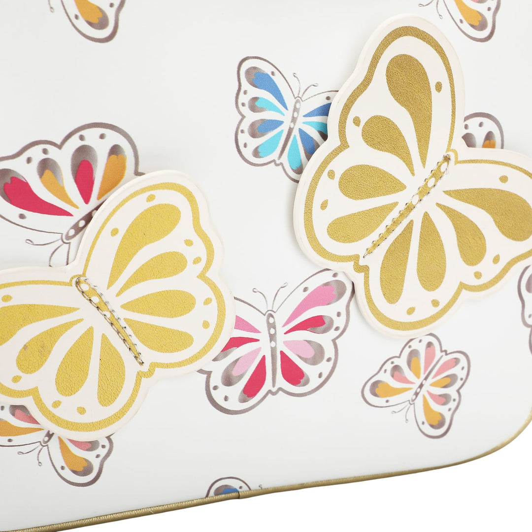 Gold Butterfly Insulated Lunch Box