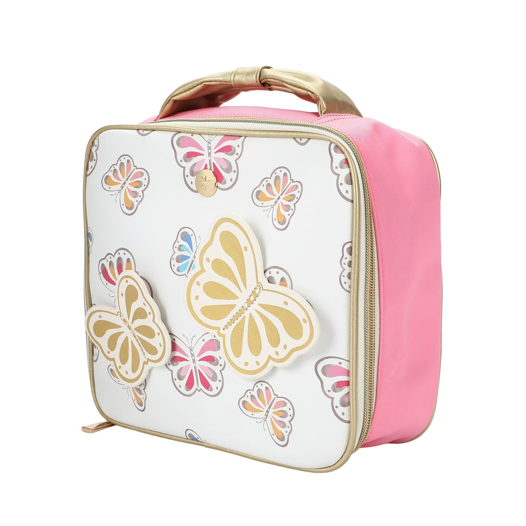 Gold Butterfly Insulated Lunch Box