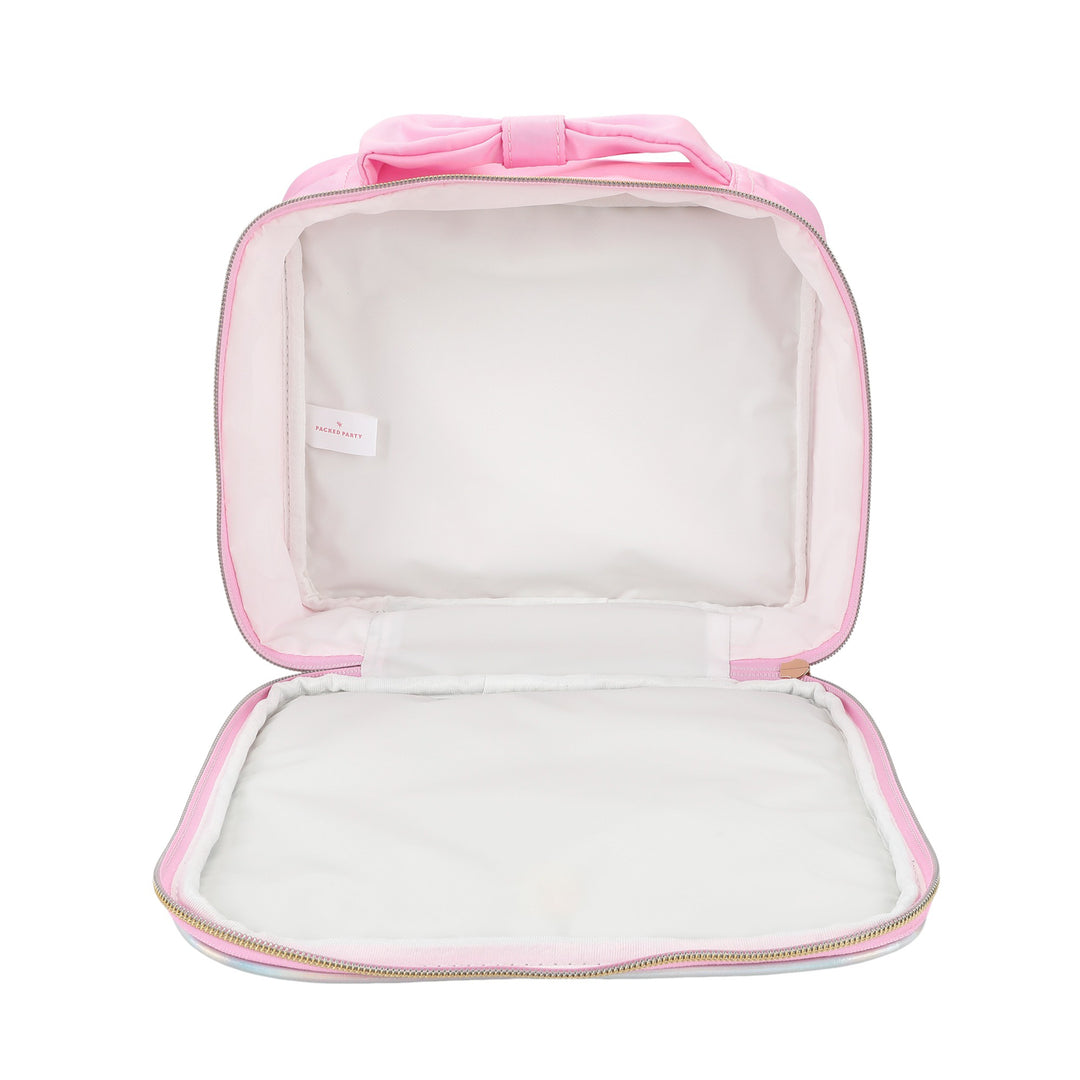 "Taylor" Quilted Confetti Hearts Insulated Lunchbox