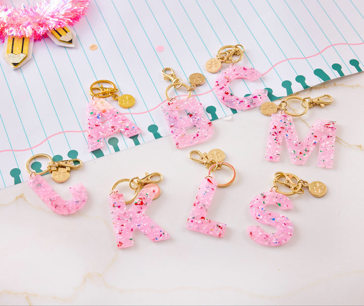 Monogram Letter Bag Charms