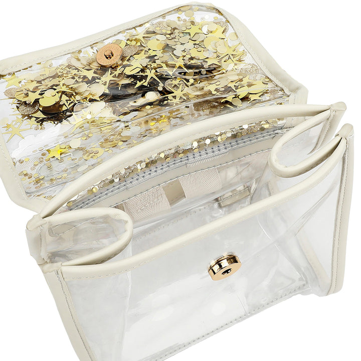 CONFETTI GLAM CLEAR MINI BACKPACK