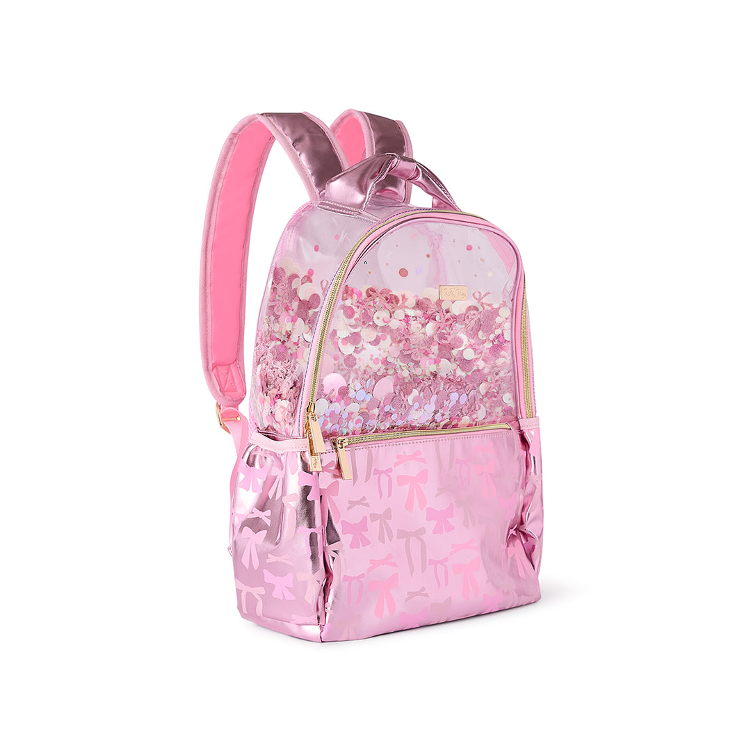 Pink Bows &amp; Confetti Backpack