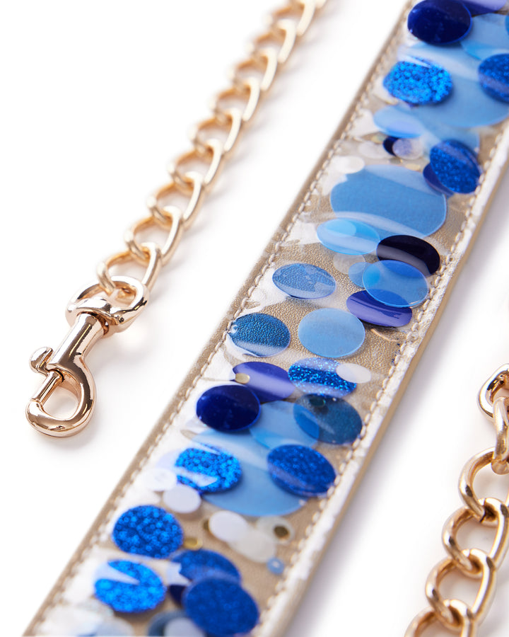 TRUE BLUE ADJUSTABLE CONFETTI BAG STRAP