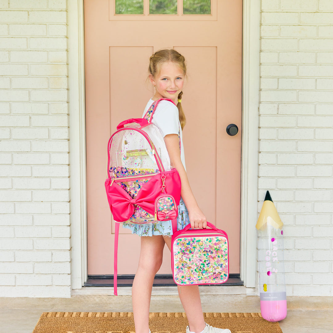 "Audrey" Mini Confetti Backpack Bag Charm