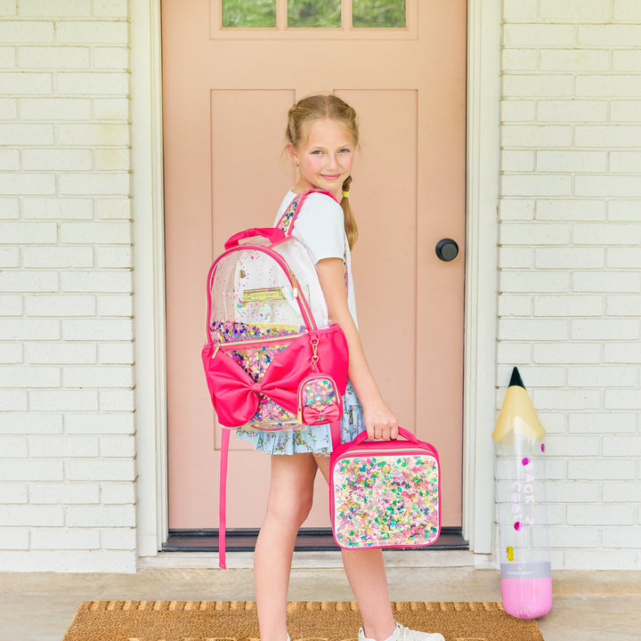 "Audrey" Mini Confetti Backpack Bag Charm