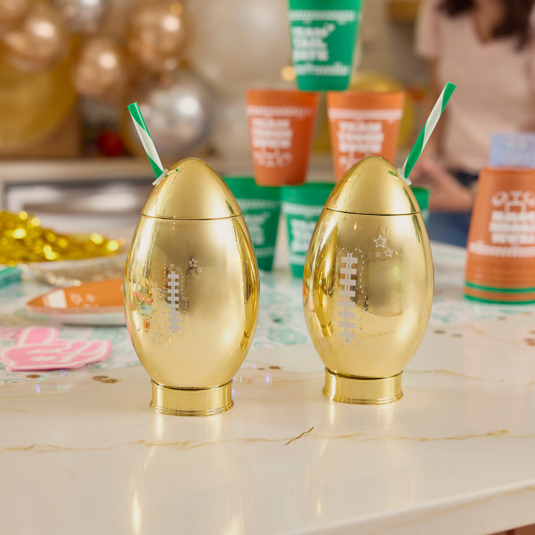 Gold Star Football Sipper
