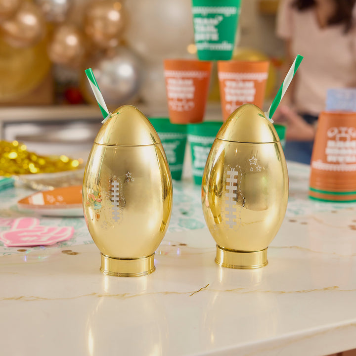 Gold Star Football Sipper