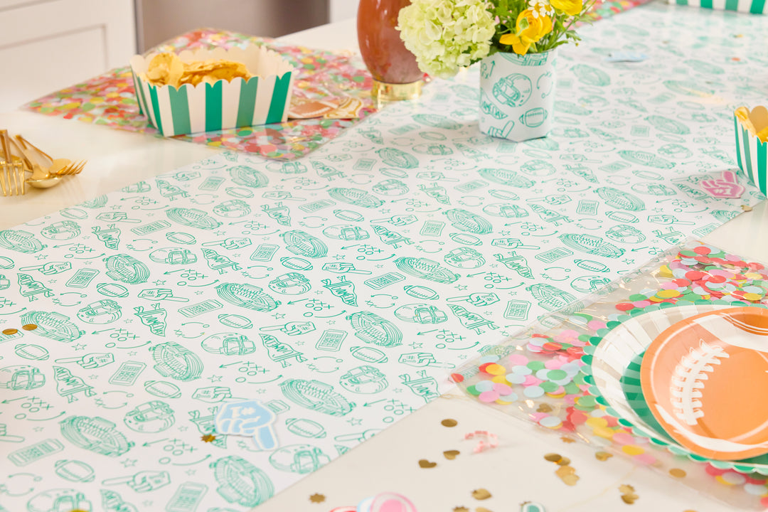 Game Day Goals Paper Table Runner