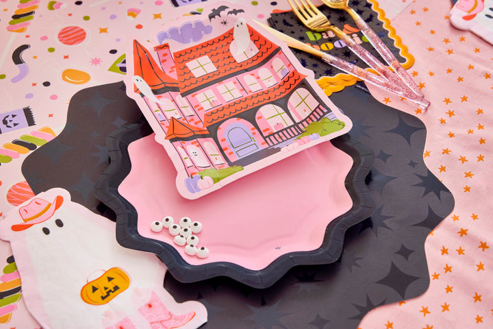 Sparks Fly Glossy Black Placemats
