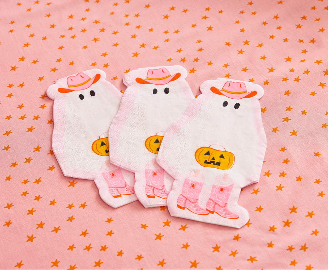 Cow-Goul Guest Towel Paper Napkins (Halloween Ghost Napkins)