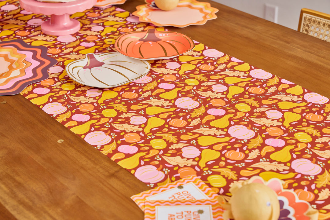 Packed Party Harvest Table Runner Party Decor