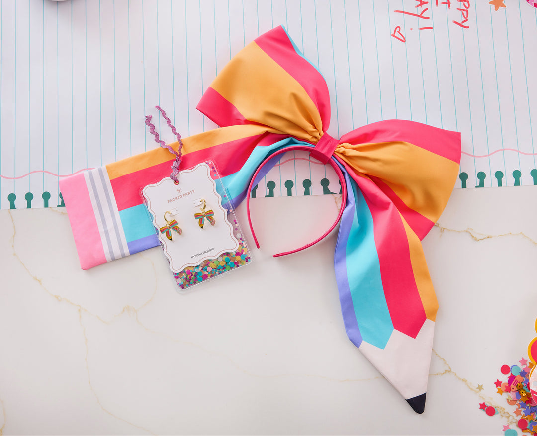 Pencil Bow Earrings