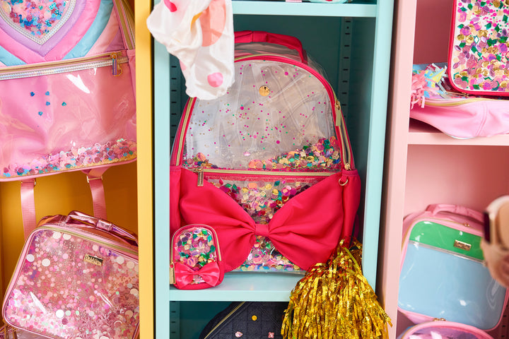 "Audrey" Mini Confetti Backpack Bag Charm