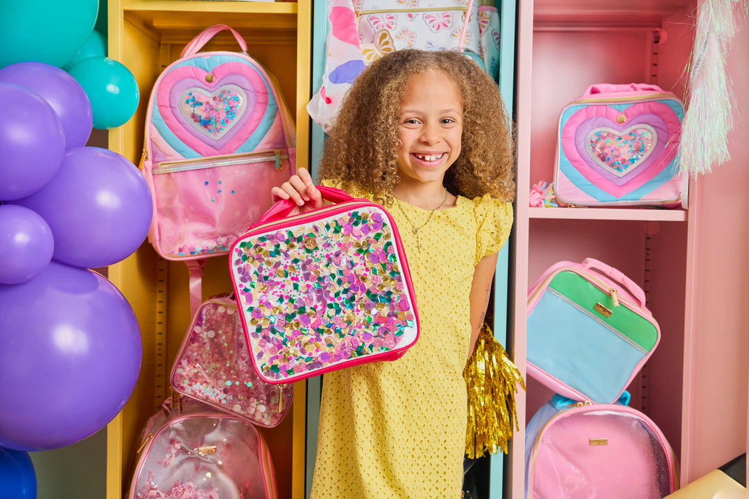 "Audrey" Jewel Confetti Insulated Lunch Box