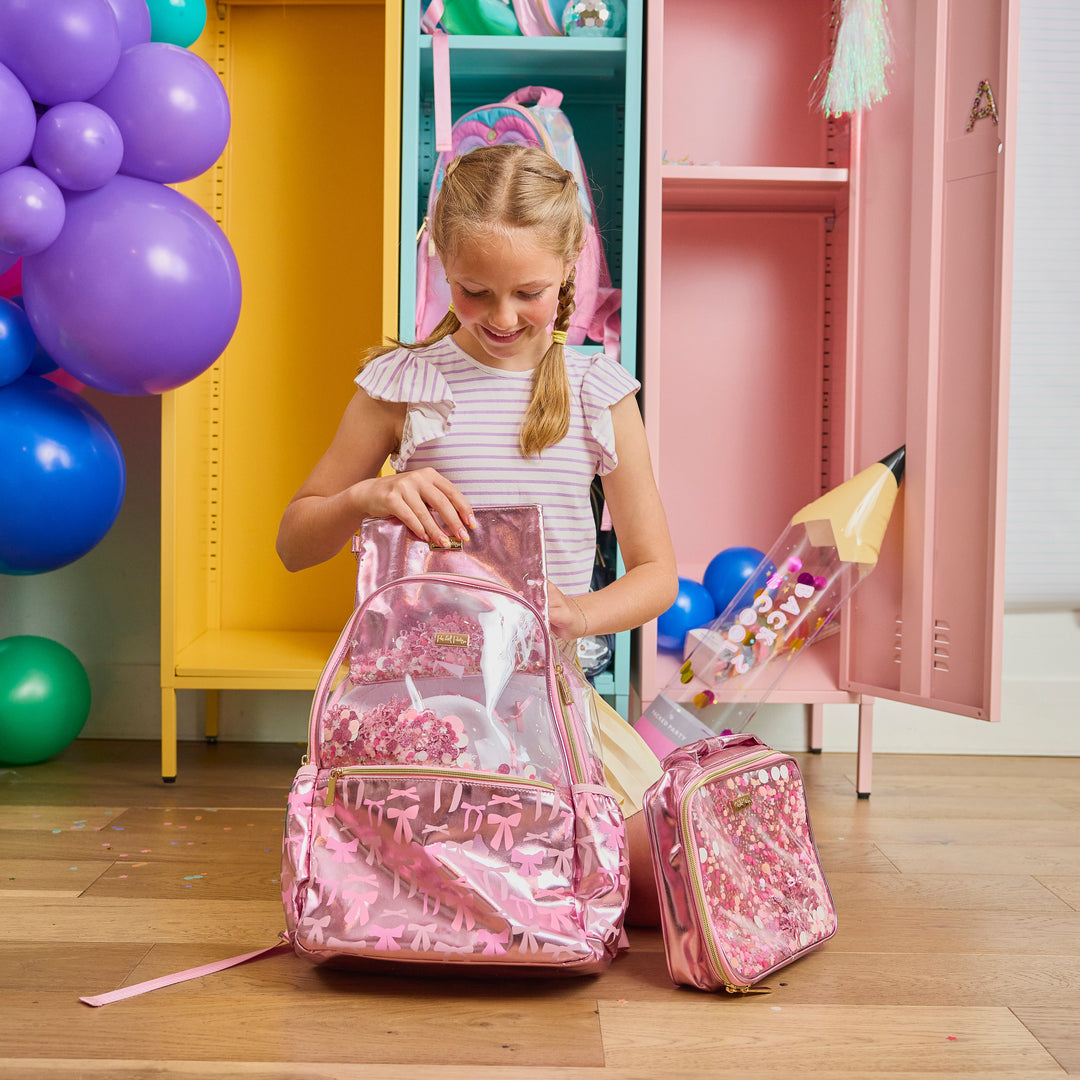 Pink Bows &amp; Confetti Pink Everything Pouch