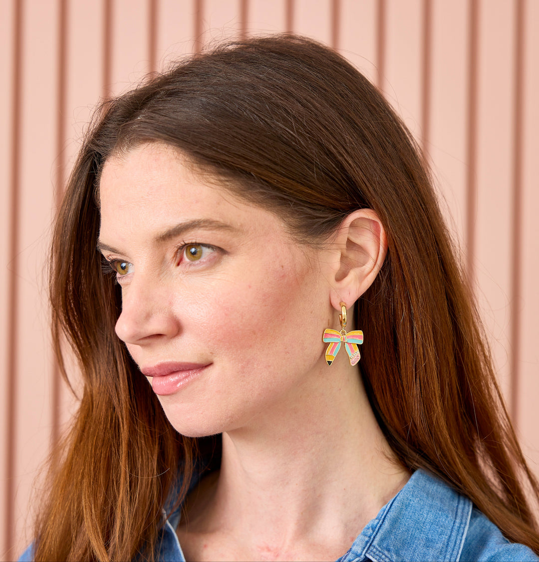 Pencil Bow Earrings