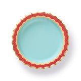 Rainbow Ric Rac Assorted Dessert Plate Set