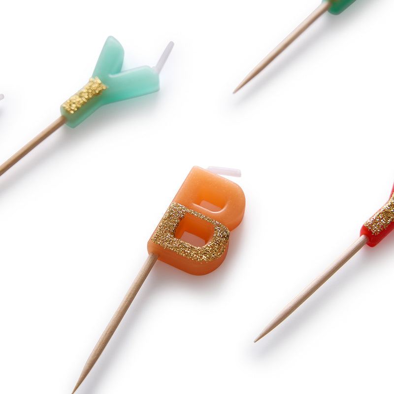 Big Birthday Energy Glitter Birthday Candles Set