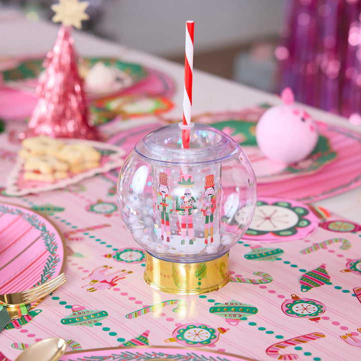 Packed Party Nutcracker Snow Globe Sipper Novelty Cup