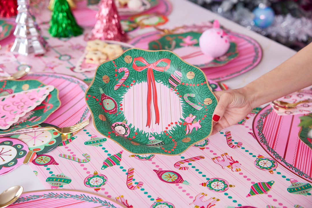 Packed Party Wreath 10 In Paper Plate Party Decor