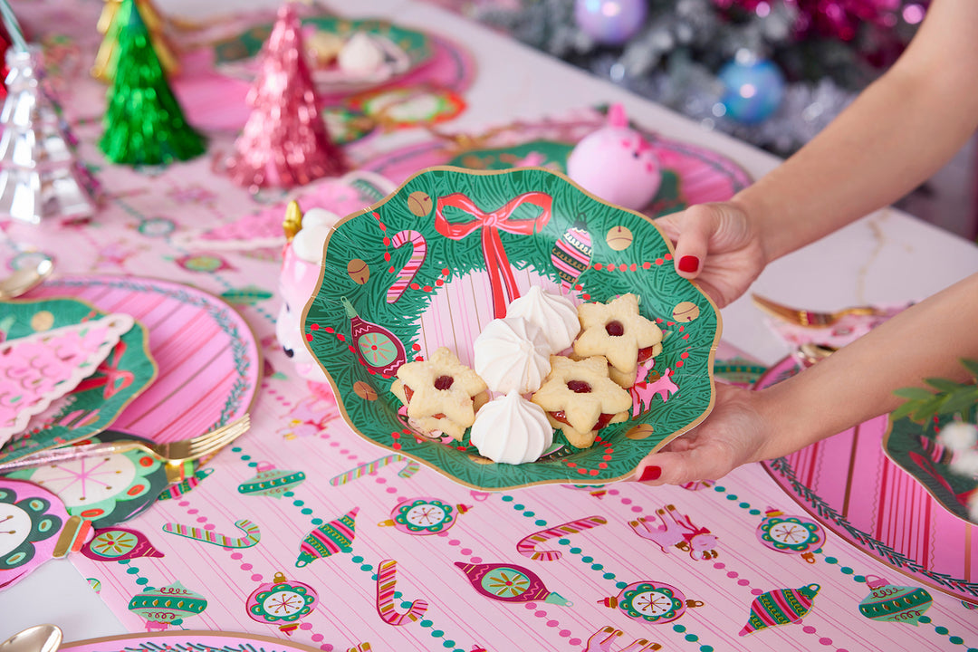 Packed Party Wreath 10 In Paper Plate Party Decor