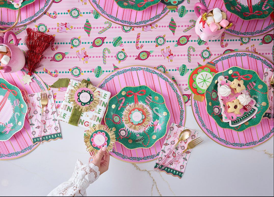 Packed Party Wreath 10 In Paper Plate Party Decor