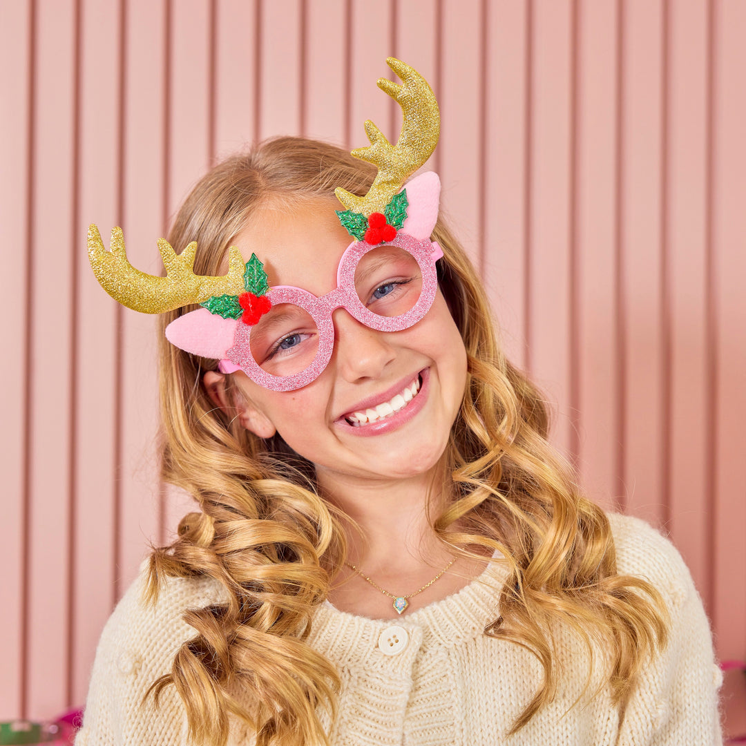Oh Deer! Reindeer Novelty Christmas Glasses
