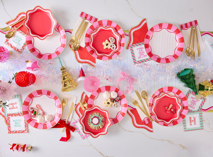 Packed Party Red 8 In Paper Plate Set