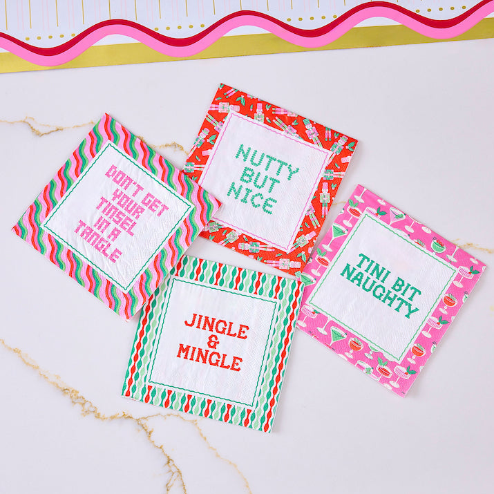 Holiday Sayings Paper Napkins (set of 40)