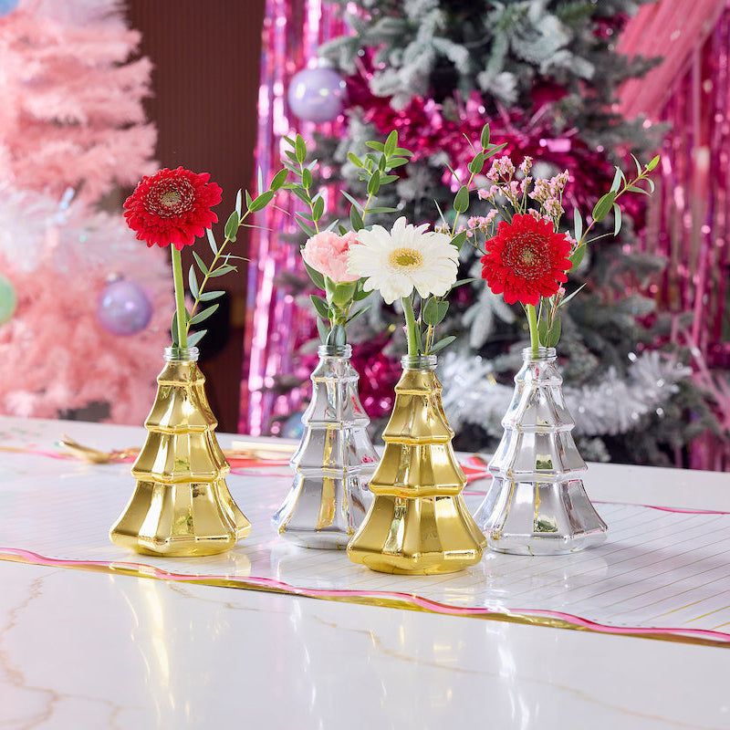 Packed Party Glass Tree Sipper Novelty Party Cups-Set of 4