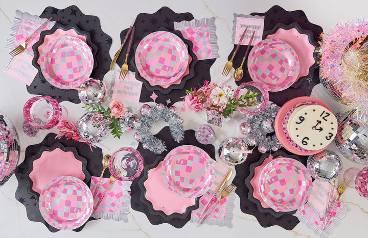 Packed Party Disco Ball Pink Napkins (set of 6)