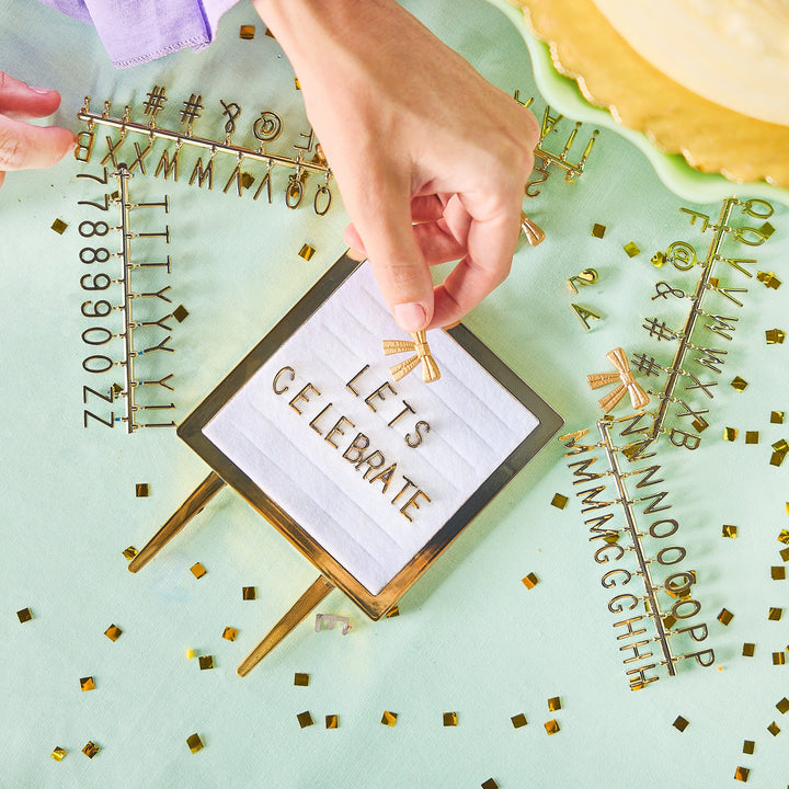 Lovely Little Letterboard Customizeable Cake Topper (114 characters)