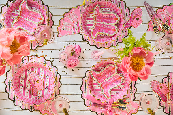 Boot Scoot Blooms Diecut Dessert Napkin Set