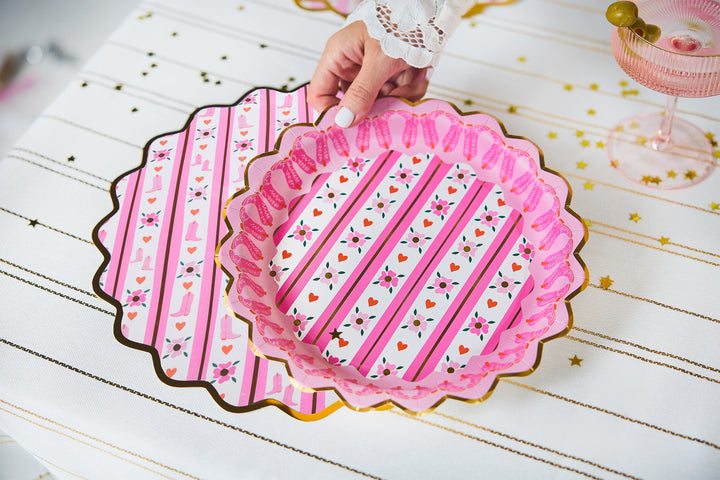 Boot Scoot Blooms Dinner Plates (10 ct)