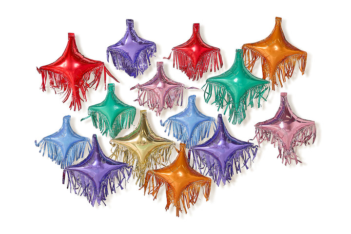 Spark The Fun Multicolor Fringe Balloon Pack (14 ct)