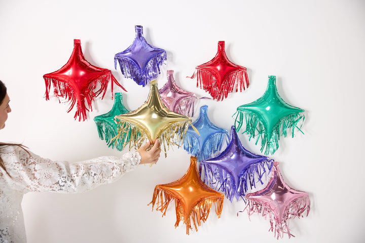Spark The Fun Multicolor Fringe Balloon Pack (14 ct)