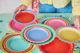 Rainbow Ric Rac Assorted Dinner Plate Set