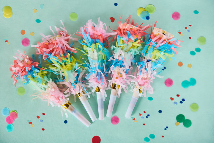 Frill Seeker Fringe Confetti Party Blowers (6 ct)