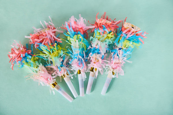Frill Seeker Fringe Party Blowers Set