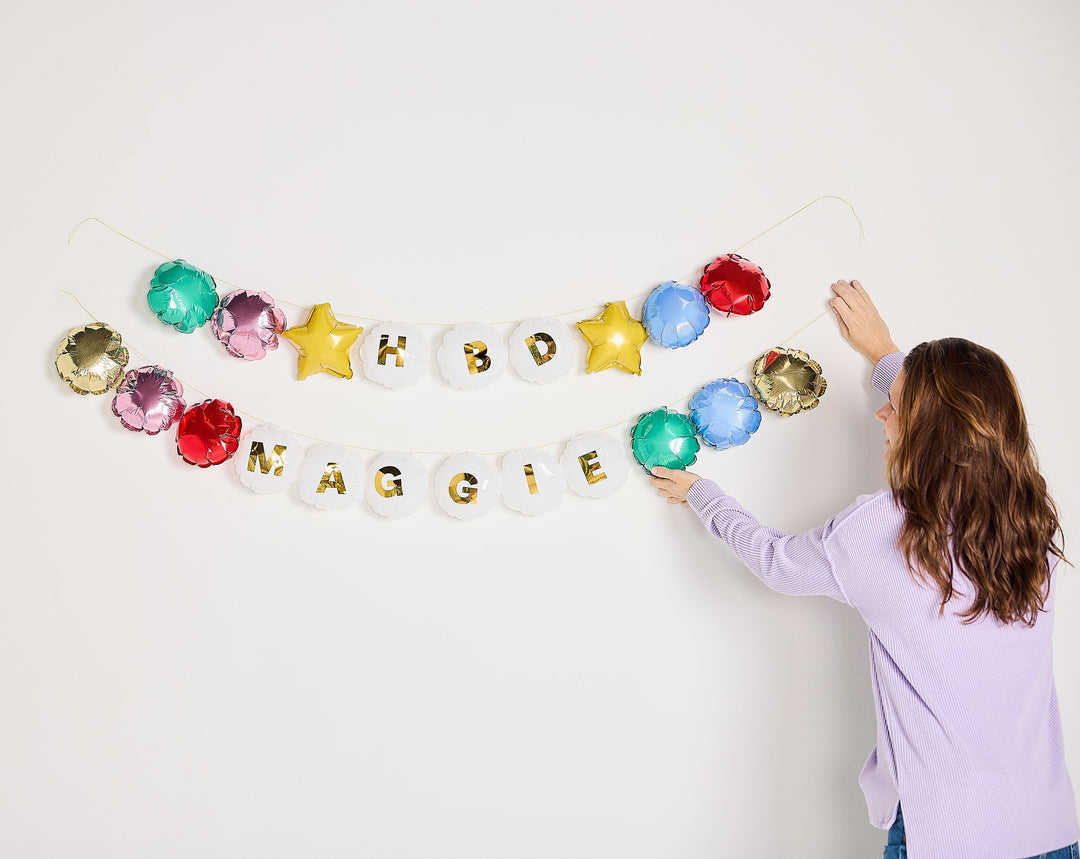 Beaded In Fun Customizeable Balloon Garland Banner (60 ct)