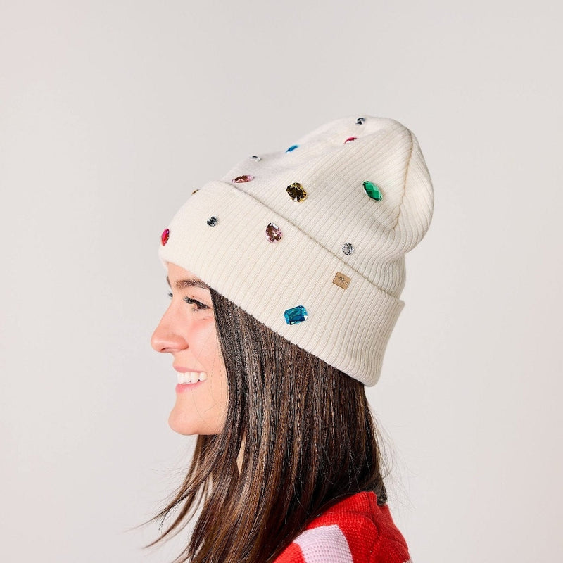 Snow Cute Sparkle Beanie and Mittens  Set