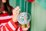 Let It Snow Globe Sipper Novelty Cup