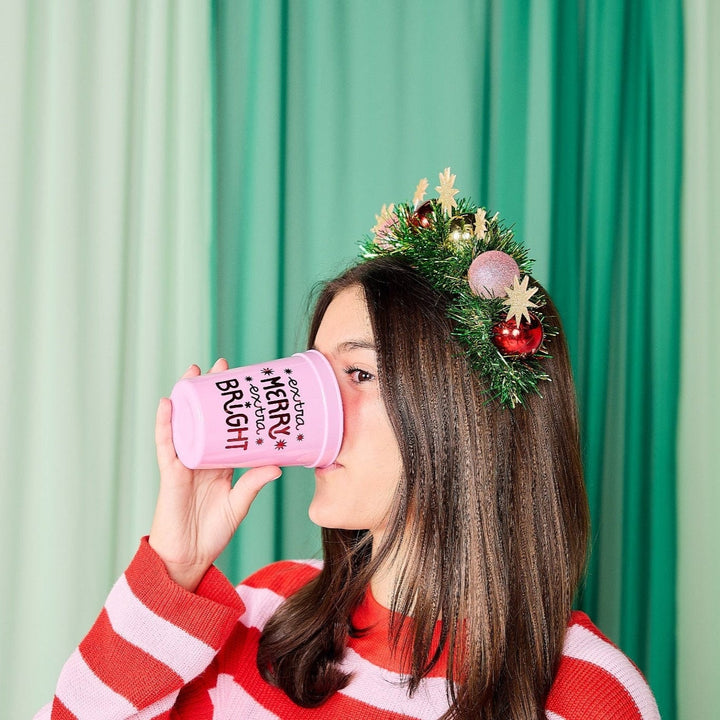 Extra Merry &amp; Bright Reusable Holiday Party Cups (set of 8)