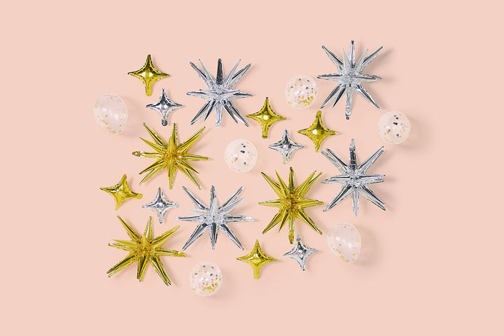 Sparkle And Shine Mylar Balloon Pack (21 ct)