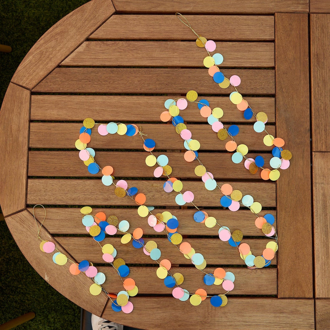 Rainbow Confetti Garland