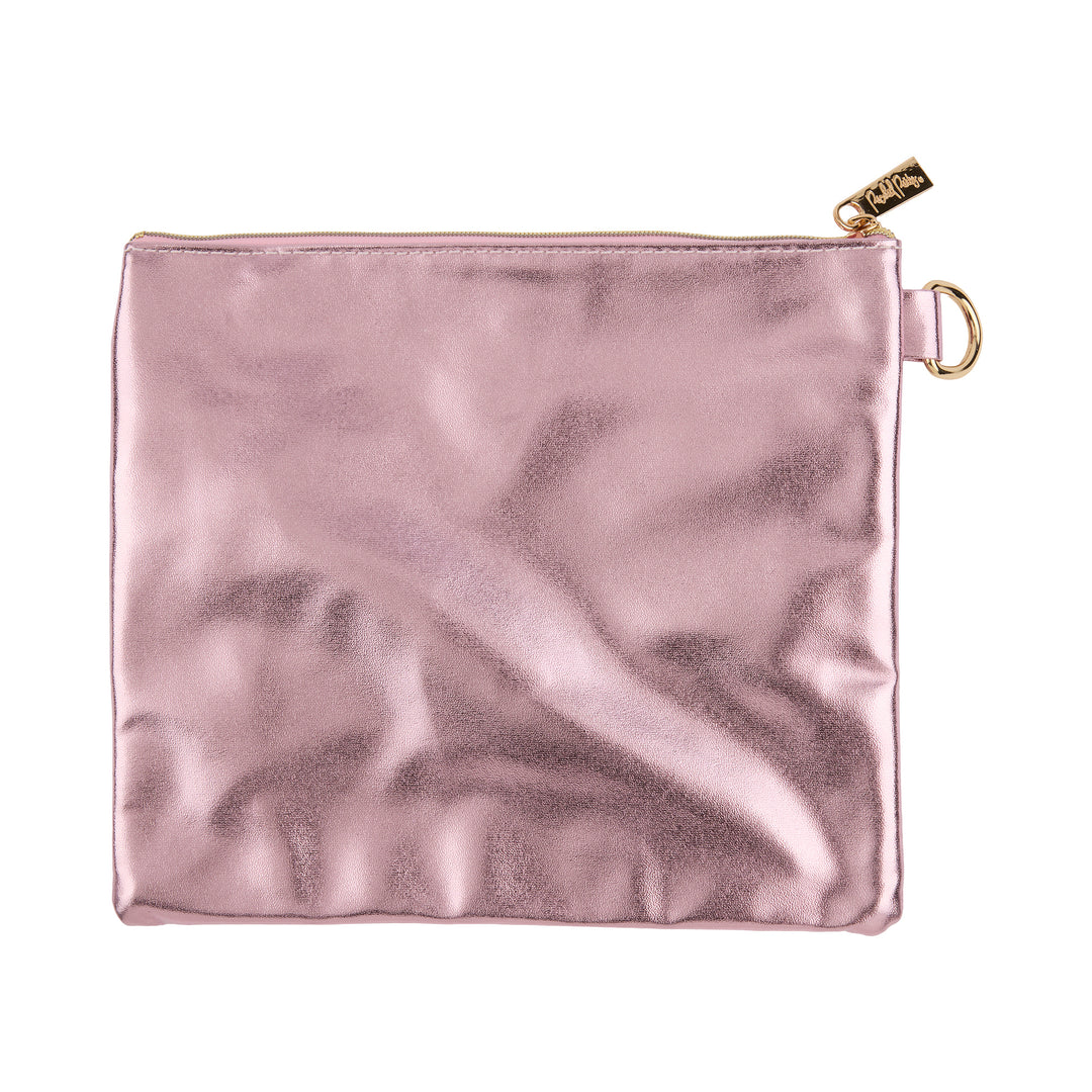 Pink Bow Confetti Everything Pouch