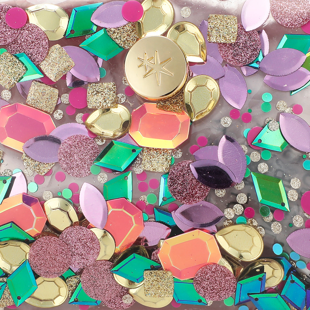 "Audrey" Jewel Confetti Pencil Pouch