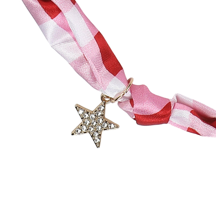 All-American Gingham Charm Necklace