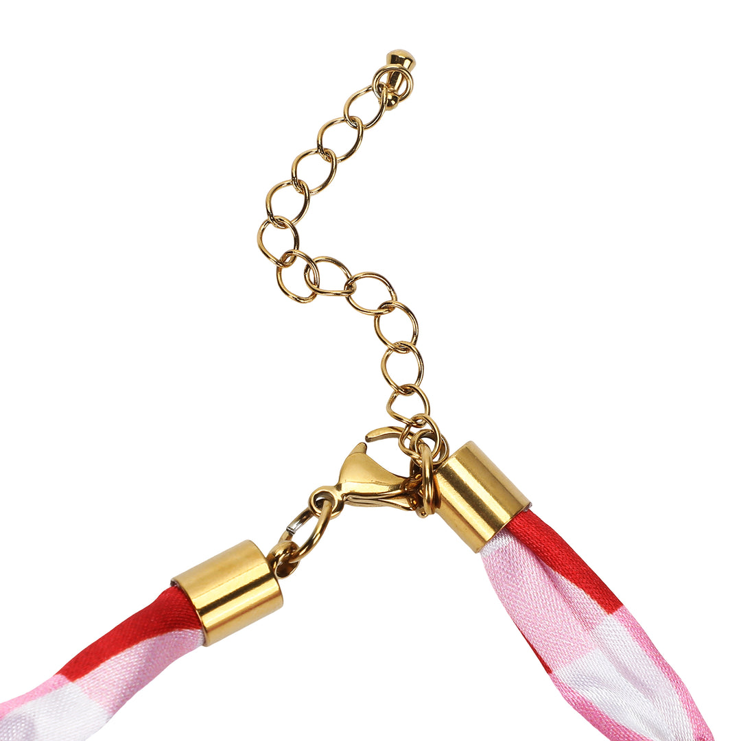All-American Gingham Charm Necklace